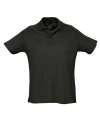 11342 Summer II Cotton Piqué Polo Shirt Black colour image